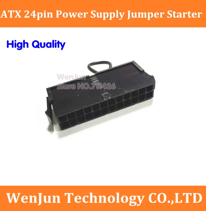 Livrare gratuita Negru 24pin ATX 24p SURSEI de Alimentare Jumper Starter jack adaptor conector 24pin pentru server BTC miner 0