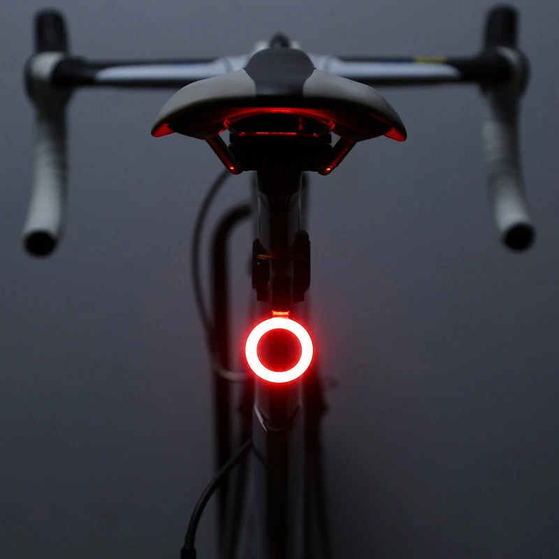 Mai multe Moduri de Iluminare pentru Biciclete Lumina USB Charge Led Biciclete Lumina Flash Coada Spate Lumini pentru Biciclete de Munte Biciclete Seatpost 0
