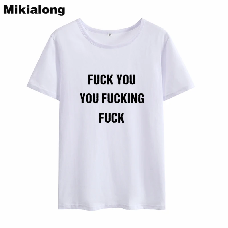 Mikialong 2018 Vara cu Maneci Scurte Pierde T-shirt Femei Negru de Bumbac Alb Tricou Femme Tumblr O-neck Tricou Femei Topuri 0