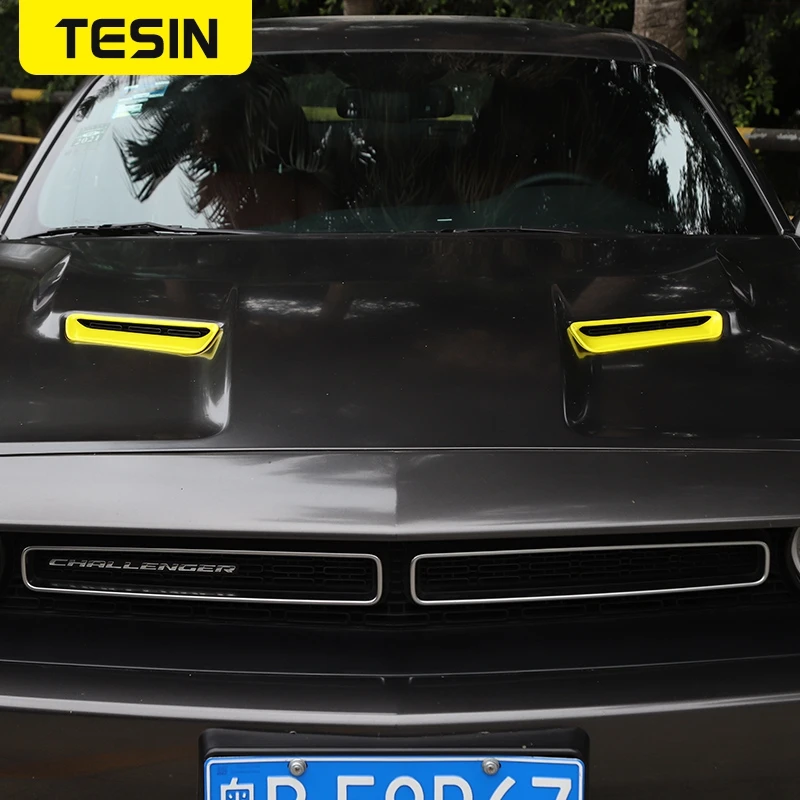 TESIN Autocolant Auto pentru Dodge Challenger+ Accesorii Auto Motor Acoperi Fluxul de Aer de Admisie Capota de Aerisire pentru Challenger 2019 0