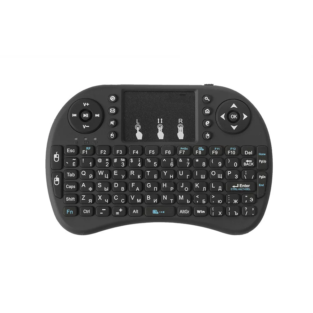 2.4 G I8 Mini Wireless Tastatură cu iluminare de fundal cu Touchpad rusă engleză spaniolă franceză Control de la Distanță pentru Android TV BOX 1