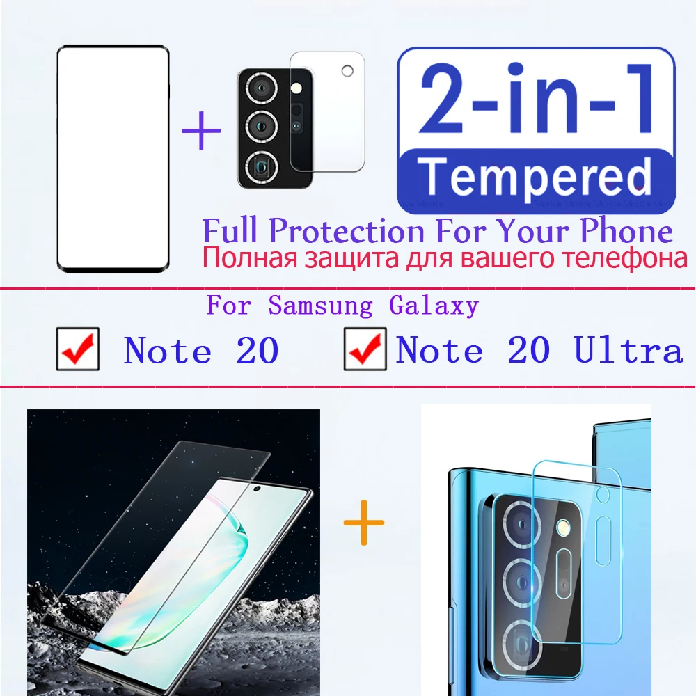 2 în 1 Ecran protector pentru Samsung galaxy nota 20, ultra sticlă de protecție pentru note20 5g S20 Plus Cu lentilă aparat de Fotografiat protector 1