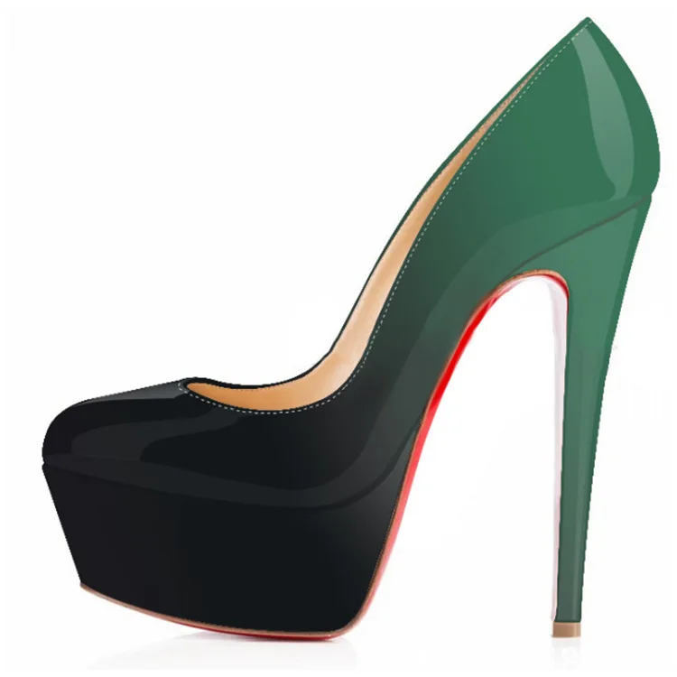 2020 Limitat Tocuri Rotund Toe Dress Slip-on Pantofi Noi Sosiri de Dimensiuni Mari Pantofi cu Toc Femei de Bal Platforma Pompe NLK-C0167 1