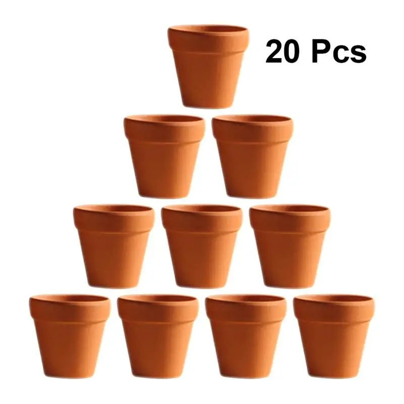 20buc Rosu Ceramice Ghiveci de Teracota Oală de Ceramică de Plantat Ghivece de Flori Suculente Pepinieră Vase de Mare Pentru Plante Meserii 1