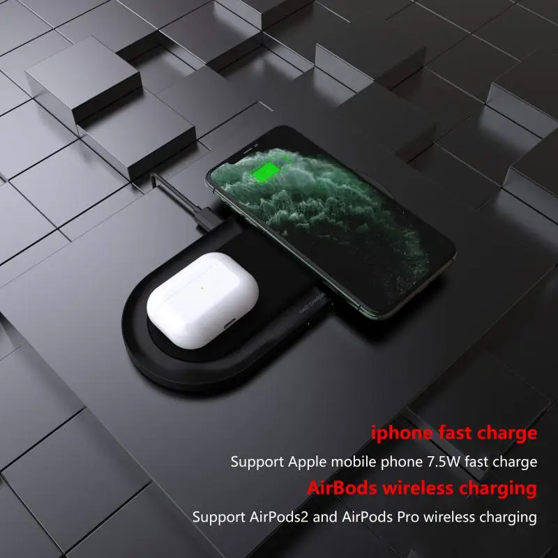 20W 2in1 Qi Wireless Charger Pentru Iphone 11 XS MAX X 8 Dual 10W Rapid Pad de Încărcare Pentru Samsung S10 S9 S8 Huawei P30 Pro Mate 30 20 1