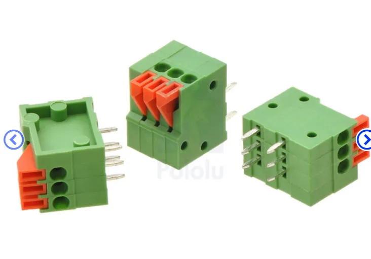 50PCS 2.54 mm Pas de Primăvară Blocuri Terminale Conector 2/3/4/5/7P 8P 10P KF141R Direct Pin Verde de Protecție a Mediului 150V/2A 1