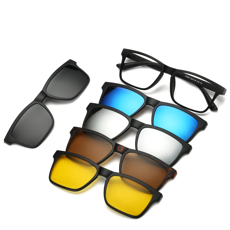 6 În 1 Personalizat Barbati Femei Polarizate Optice, Magnetice, ochelari de Soare Clip Magnet Clip pe ochelari de Soare Polaroid Clip pe Ochelari de Soare Rama 1