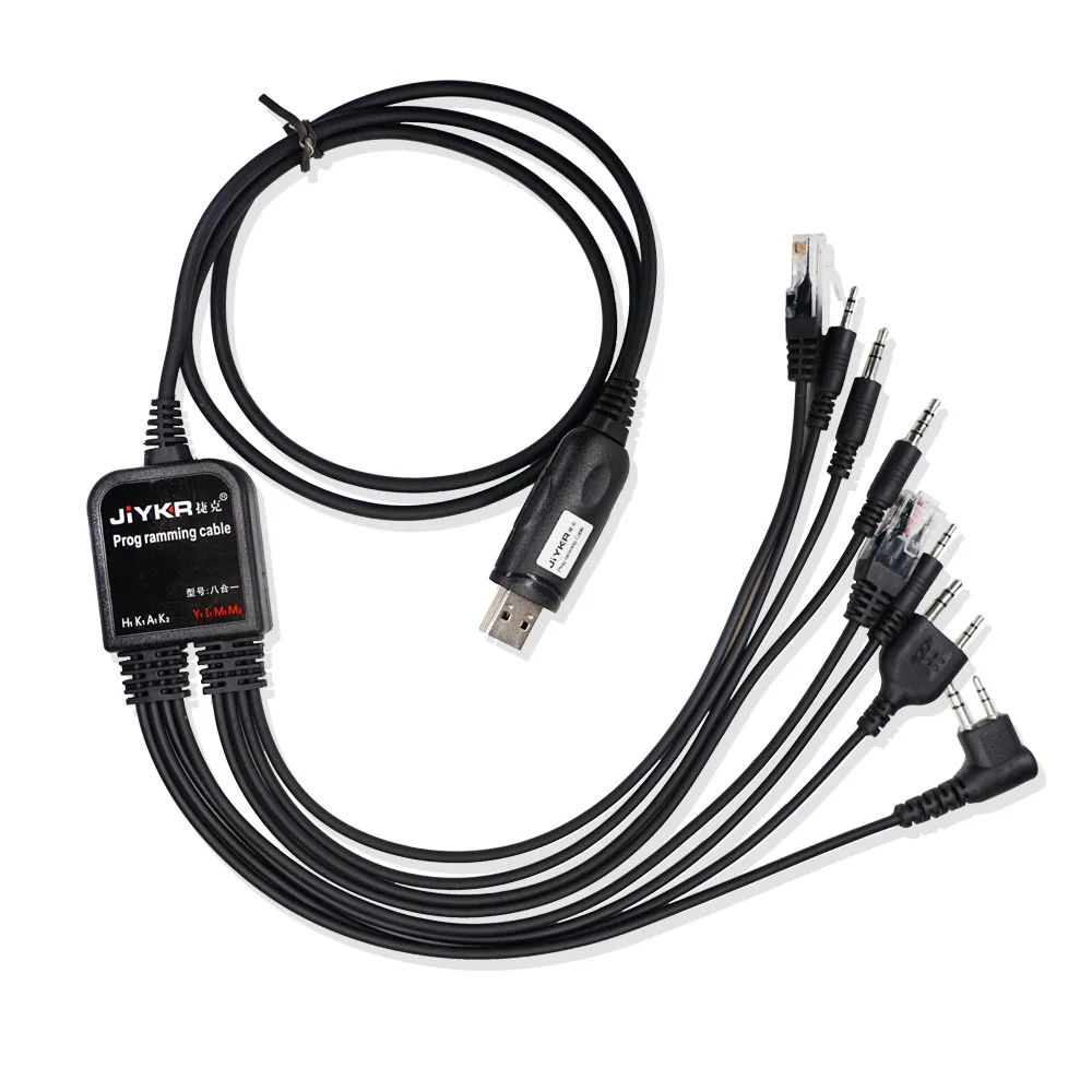8-în-1 Multi-funcții USB de Programare, cum ar Cablu cu CD Baofeng Walkie Talkie UV5R UV82 pentru Motorola TYT Kenwood, Yaesu Radio HYT 1