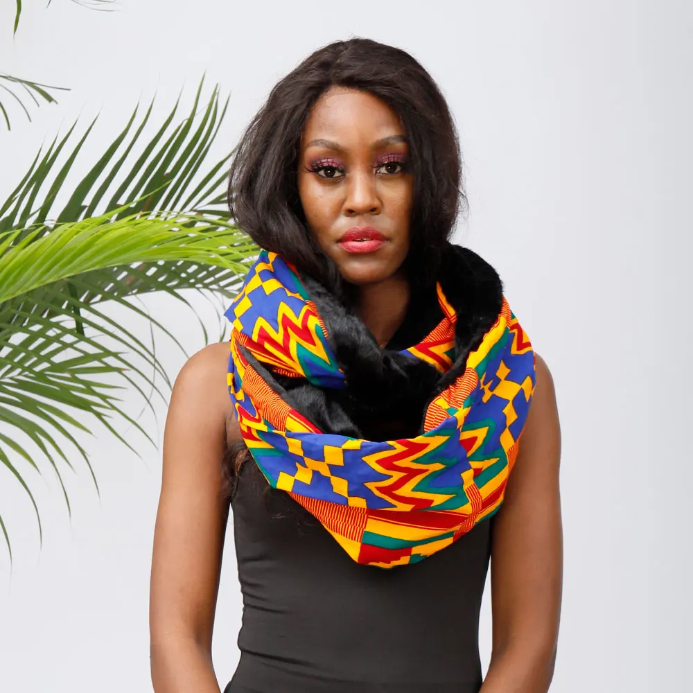 Africa de Moda eșarfă de bumbac, ceara de Imprimare eșarfă pentru femei și bărbați Nigerian kente de iarnă eșarfă eșarfă cald 1