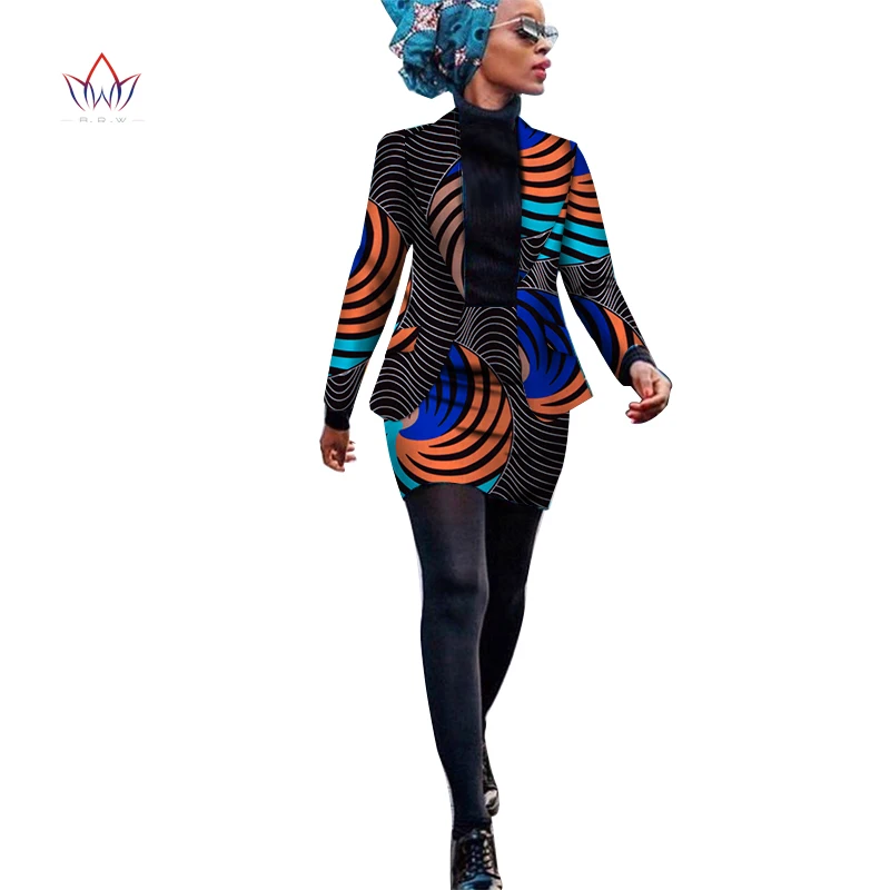 Africa Stil de Femeile din Africa de Îmbrăcăminte Set de Două Piese Costum Rochie pentru Femei Bluze Jacheta andSkirt Bazin Riche Îmbrăcăminte WY3929 1
