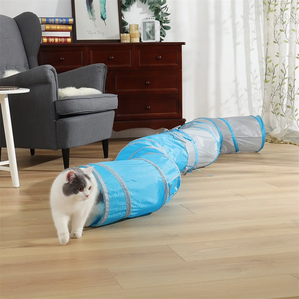Amuzant Pisica Jucarie Tunel Solid Pliabil Produs Pentru Câine, Pisoi S Iepure Forma Romanul Design Cat De Formare Joacă Jucării De Înaltă Calitate 1