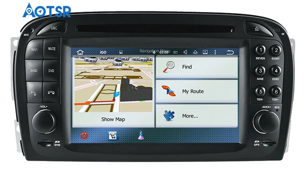 Android 9.0 Masina CD Player DVD GPS Navigatie Pentru Mercedes Benz SL R230 SL500 fabricate intre 2001-2007, Autoradio Unitatea de Înregistrare Multimedia WIFI 1