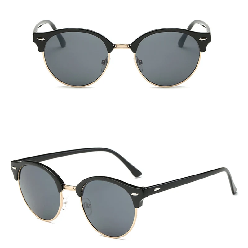 ASOUZ2019 nouă rundă bărbați ochelari de soare UV400 brand de moda doamnelor ochelari retro clasic popular designer de design de ochelari de soare de conducere 1