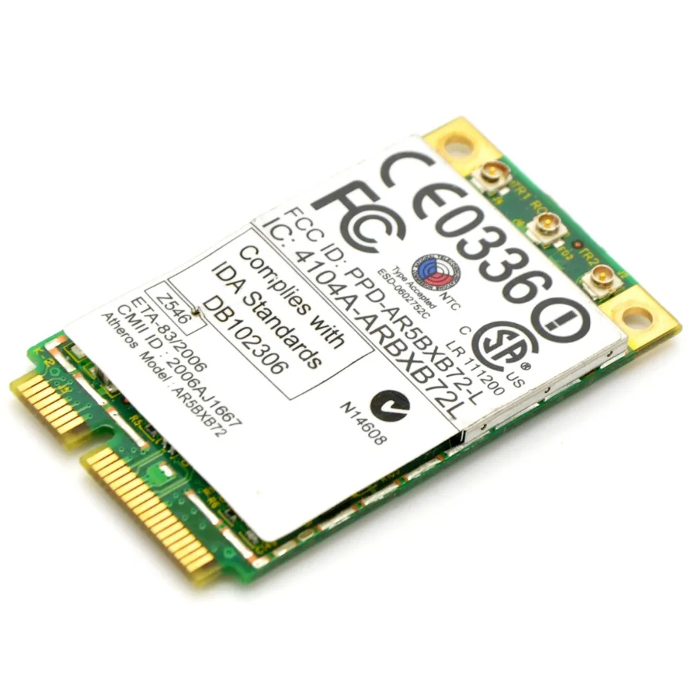 Atheros AR5418 AR5008 2.4 GHz & 5.0 GHz 300Mbps Mini WiFi PCI-e Adapter Wireless WLAN Card pentru ThinkPad X60 X60S X 61 R60 R60 T60 1