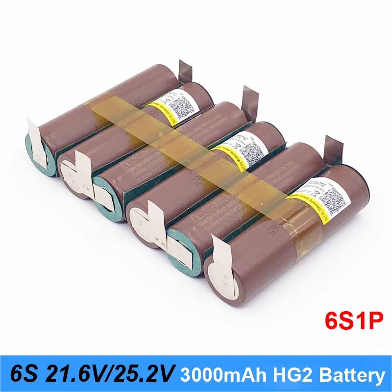 Baterie 18650 hg2 3000mAh 20amps 12.6 V la 25,2 V șurubelniță cu acumulator weld sudură bandă 3S 4S 5S 6S bateriei (personaliza) 1
