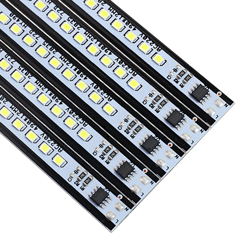 Benzi de lumină led AC220V profil aluminiu Bar LED Lumini de 2835 de Fundal pentru Bucătărie Lumină 1