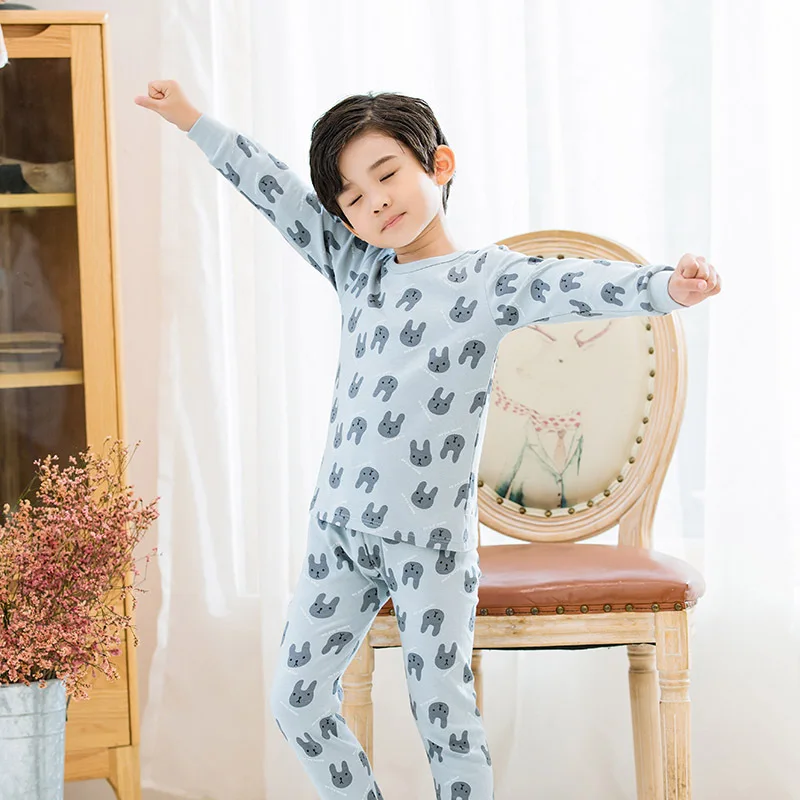 Bumbac pentru Copii Pijamale pentru Copii Fete Baieti Pijamale Adolescent Pijamale Pijamale Copii Haine pentru Sugari, Animale de Desene animate Pijama Seturi 1