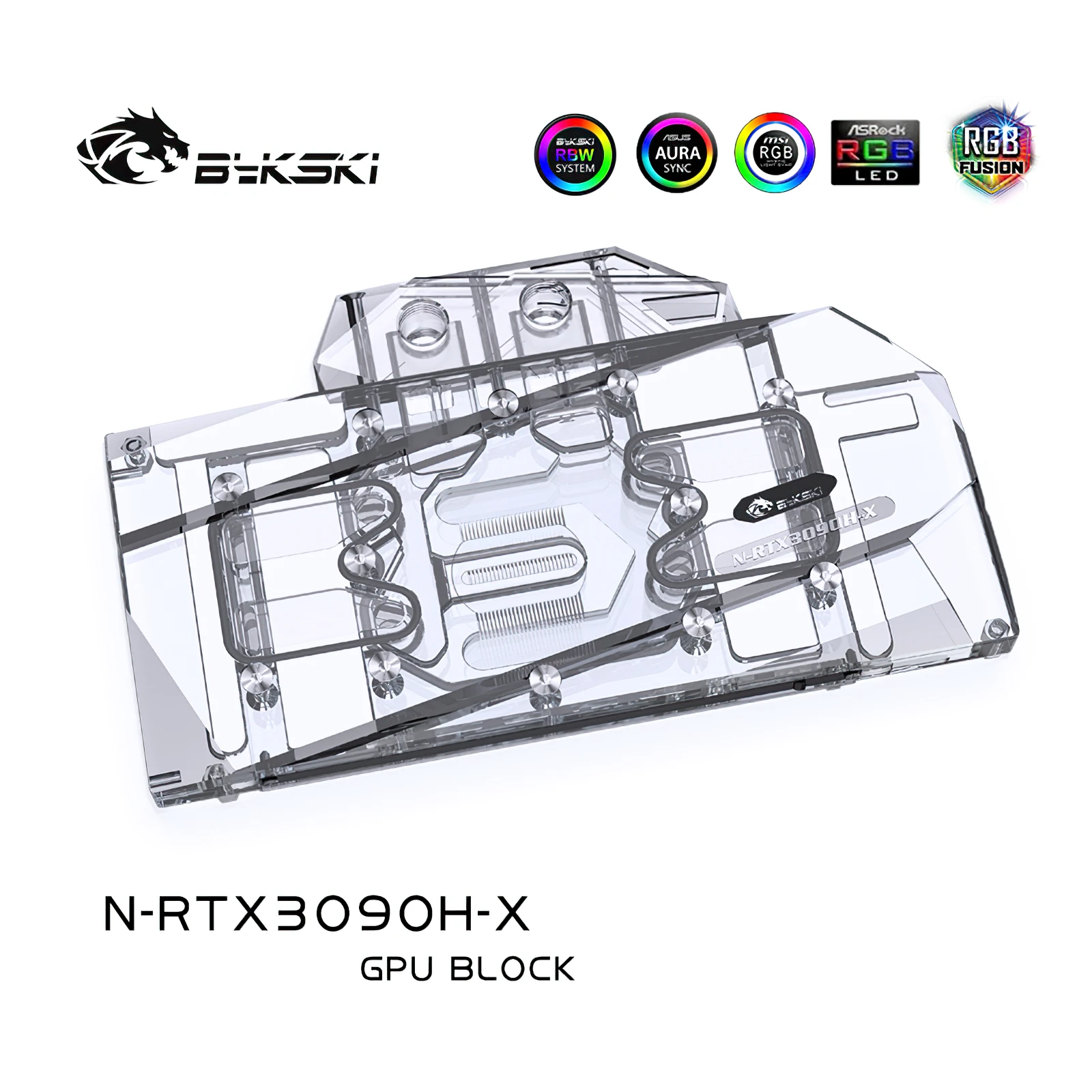 Bykski N-RTX3090H-X GPU Apă de Răcire Bloc de Referință RTX 3080 3090 1