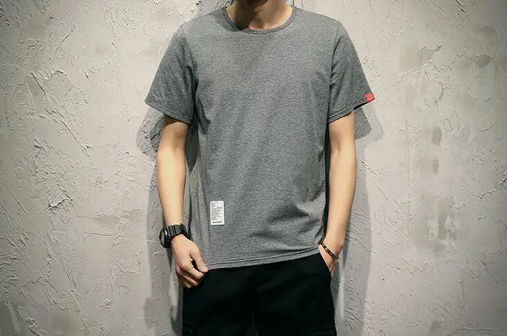 Bărbați Port Micro-Bombă a Crescut Dimensiunea Maneci Scurte T-shirt Îmbrăcăminte pentru Bărbați Student coreean Pur Japonez de Agrement Jos Tricoul Maree 1
