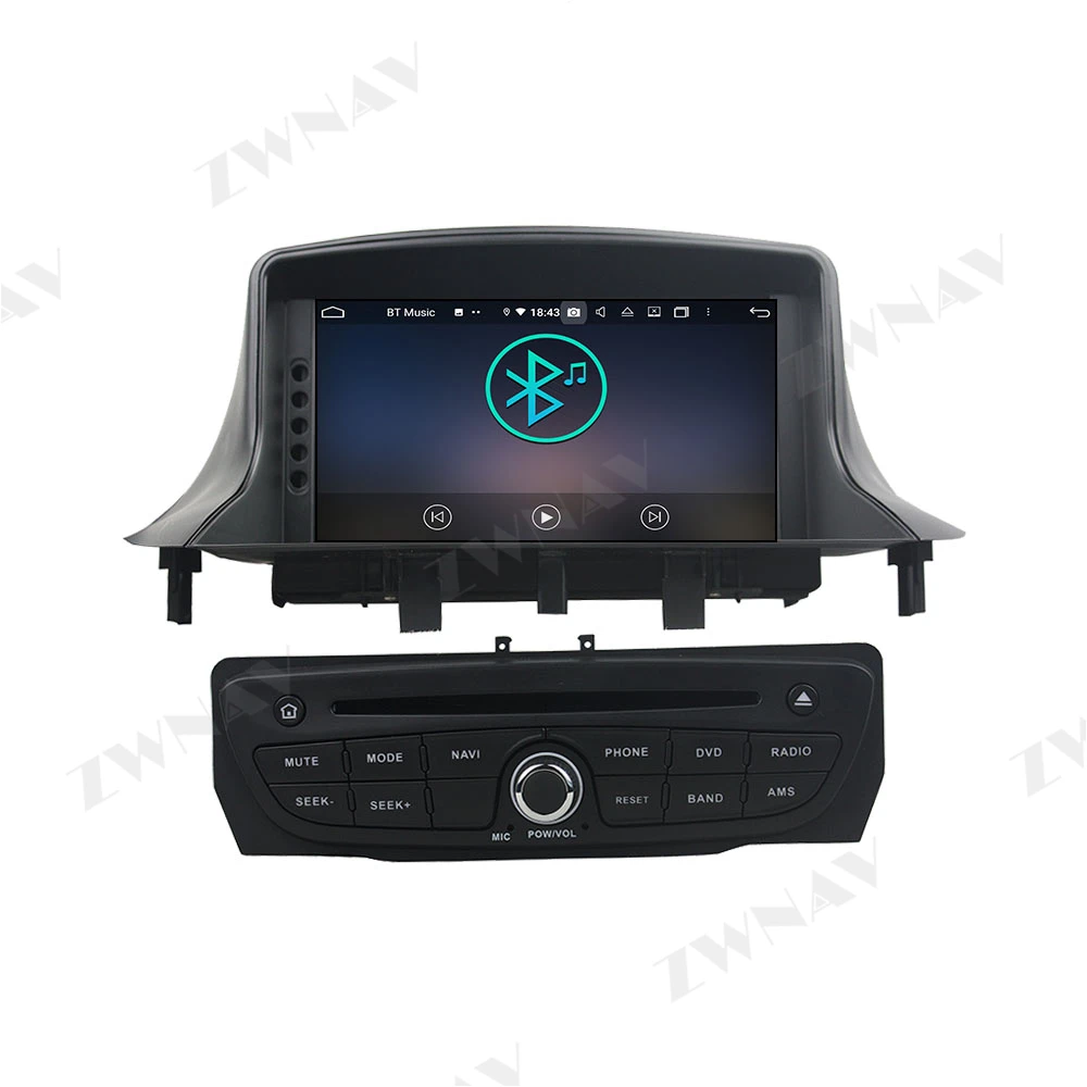 Carplay 4+128GB Pentru Renault Megane 3 Fluence 2009 2010 2011 2012 2013 Android 10 Player Audio, Radio Navi GPS Unitatea de Cap 1