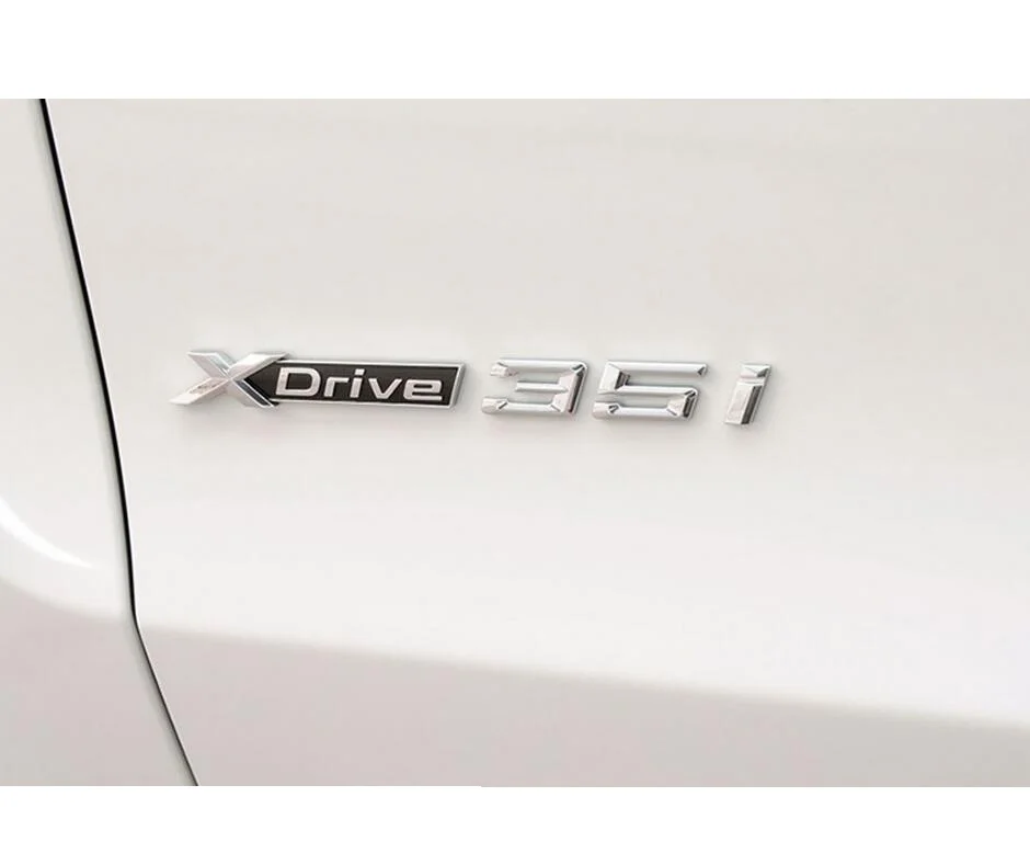 Chrome ABS Portbagaj Număr de Scrisori Insigna Emblema Embleme Autocolant pentru BMW XDrive 20i 25i 28i 48i 35i 40i 50i 1