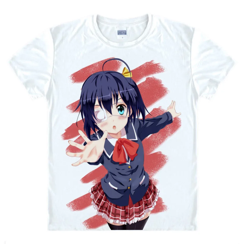 Chuunibyou Demo Koi Ga Shitai Anime Imprimate T-shirt Togashi Yuuta tricouri Takanashi Rikka Femei de Moda Topuri de Vara Tees 1