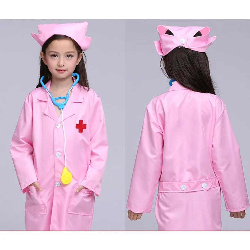 Copiii Cosplay Doctor Costume Halllween Petrecere Uzura Asistenta De Lux Băieți Fete Îmbrăcăminte Set Jucarii Copii Jachete Roleplay En-Gros 1