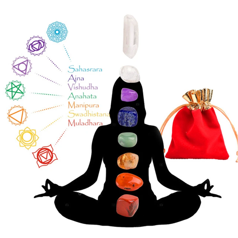 Cristal Naturale Neregulate Curcubeu Pietre De Vindecare Yoga Energie De Artă Piatra 7 Culori De Piatră Set Decorațiuni Interioare Accesorii Fete Cadou 1