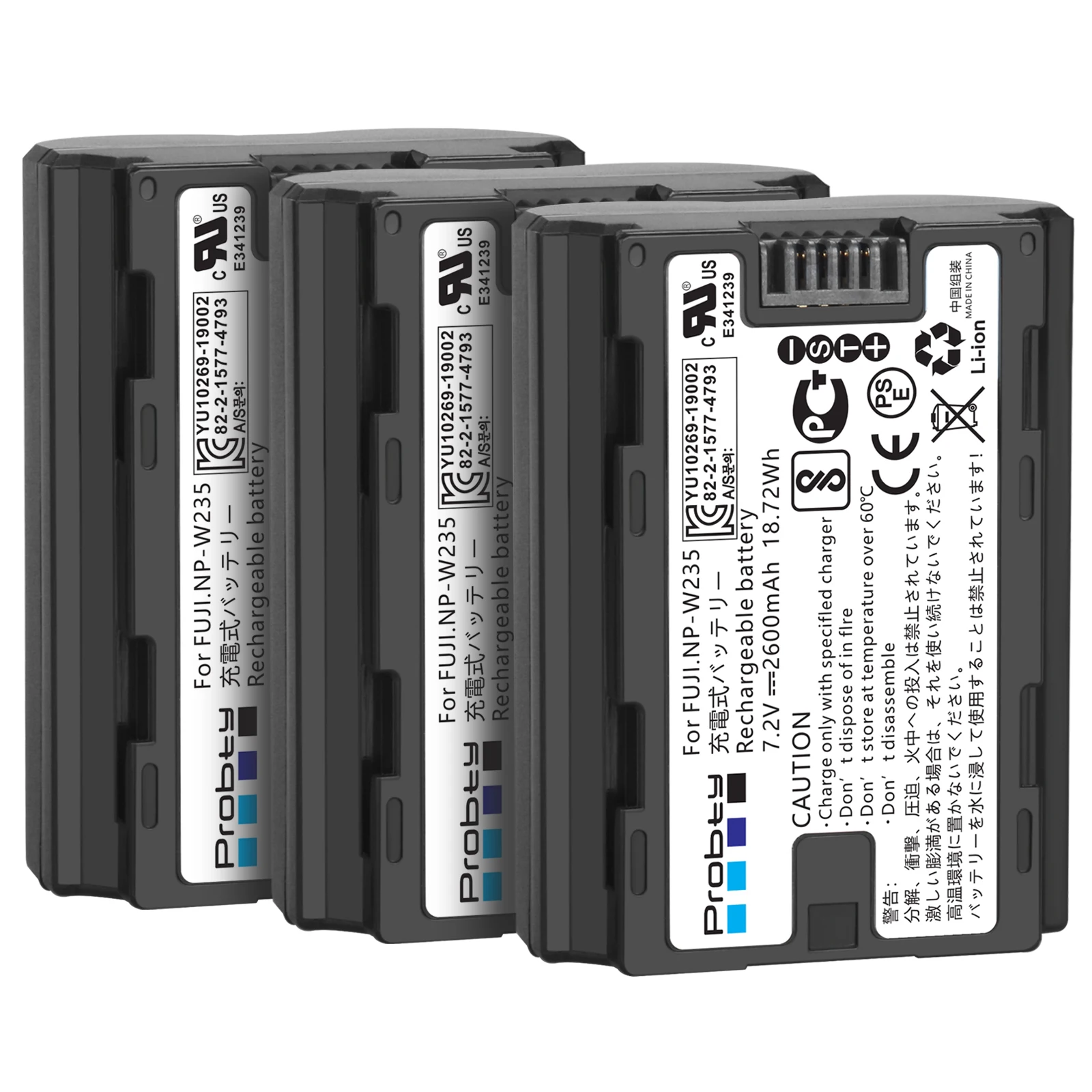 De înaltă calitate 7.2 V 2600mAh NP-W235 NP W235 Reîncărcabilă Înlocuiți Bateria Pentru Fujifilm Fuji X-T4, XT4 camere 1