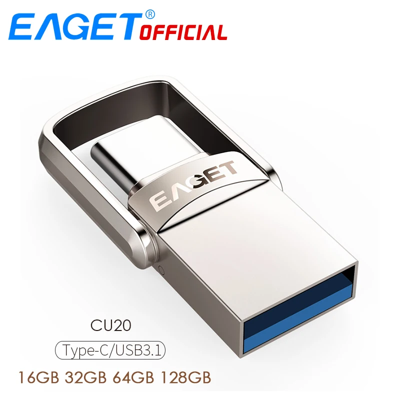 EAGET CU20 USB Flash Drive OTG 32GB Metal USB 3.0 Pen Drive 64GB Tip C de Mare Viteza stick Mini, Flash Drive Memory Stick 1