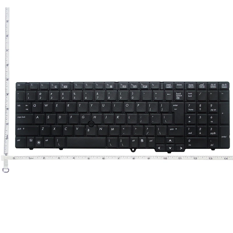 GZEELE NE-tastatura laptop PENTRU HP EliteBook 8540p 8540w NE tastatura Cu Mouse-ul Punctul de Autocolant negru 1