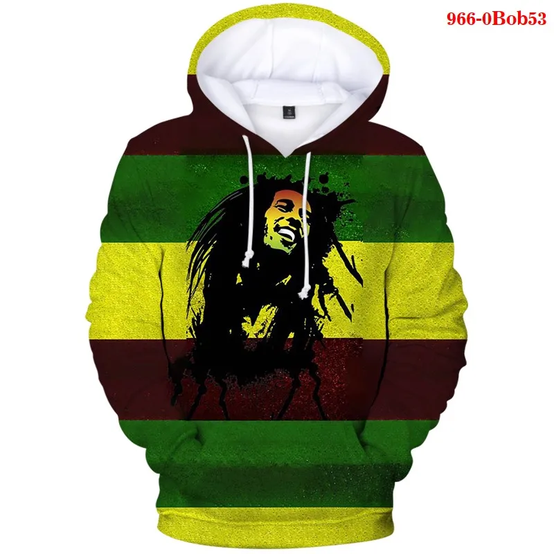 Harajuku 3d Hanorace Bob Marley Imprimare de Îmbrăcăminte pentru Bărbați Jachete de Toamnă Casual Oversiezed Hanorac Femei Hip Pop Bob Marley Topuri 1