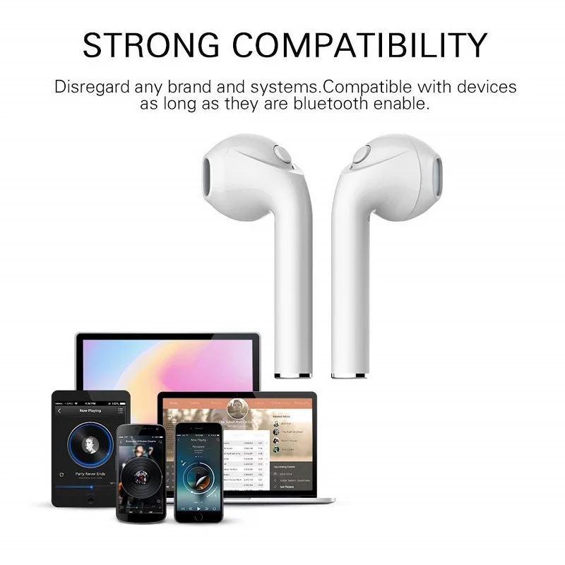 I7s TWS Wireless Bluetooth Căști pentru BLU Grand M3 G0070WW G0071WW Muzica Earbud de Încărcare Cutie 1