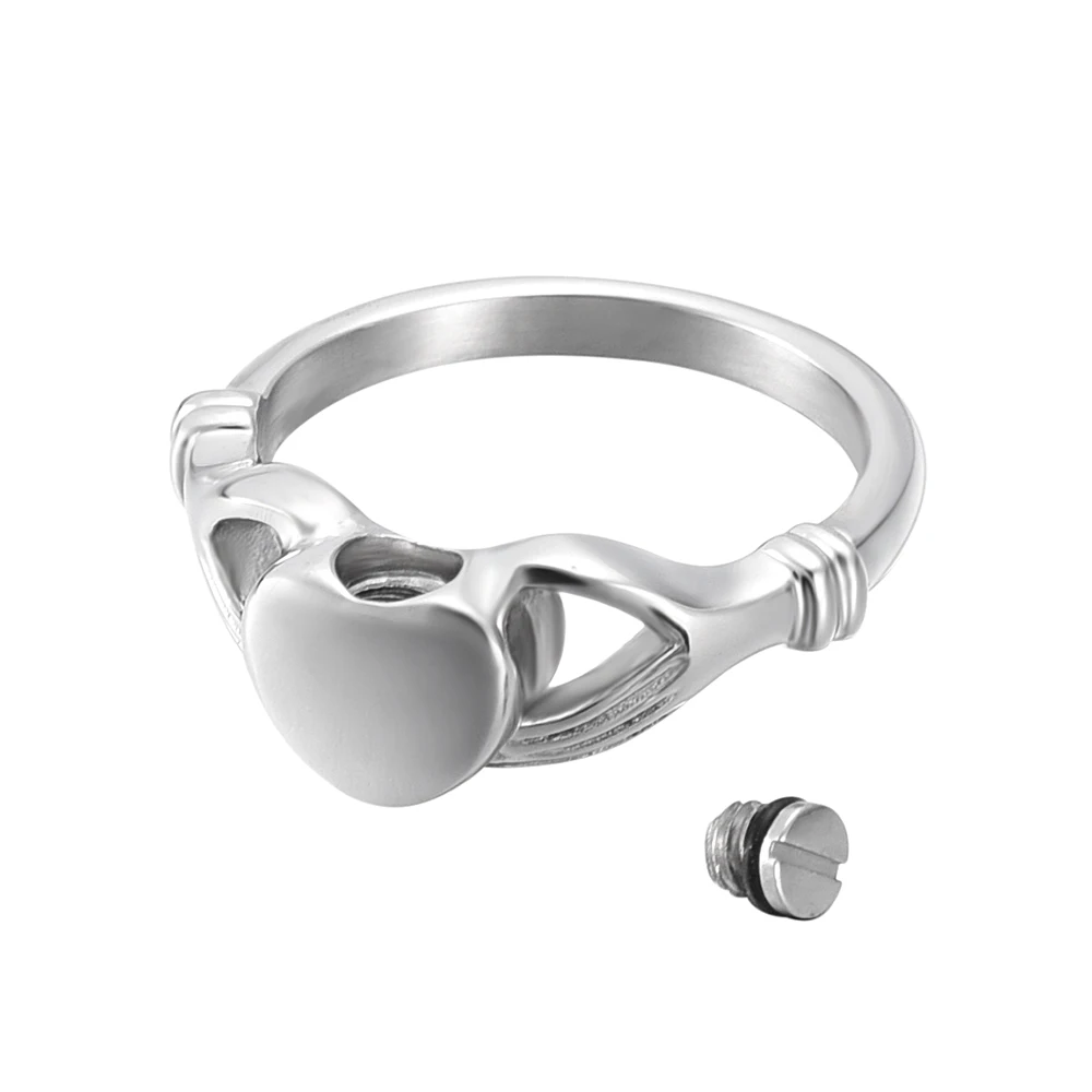 IJZ9015 Engravable Gol inimioara Incinerare inel din Oțel Inoxidabil Cenușă Titularul Suvenir Memorial Urna Deget Inel Pentru Femei 1