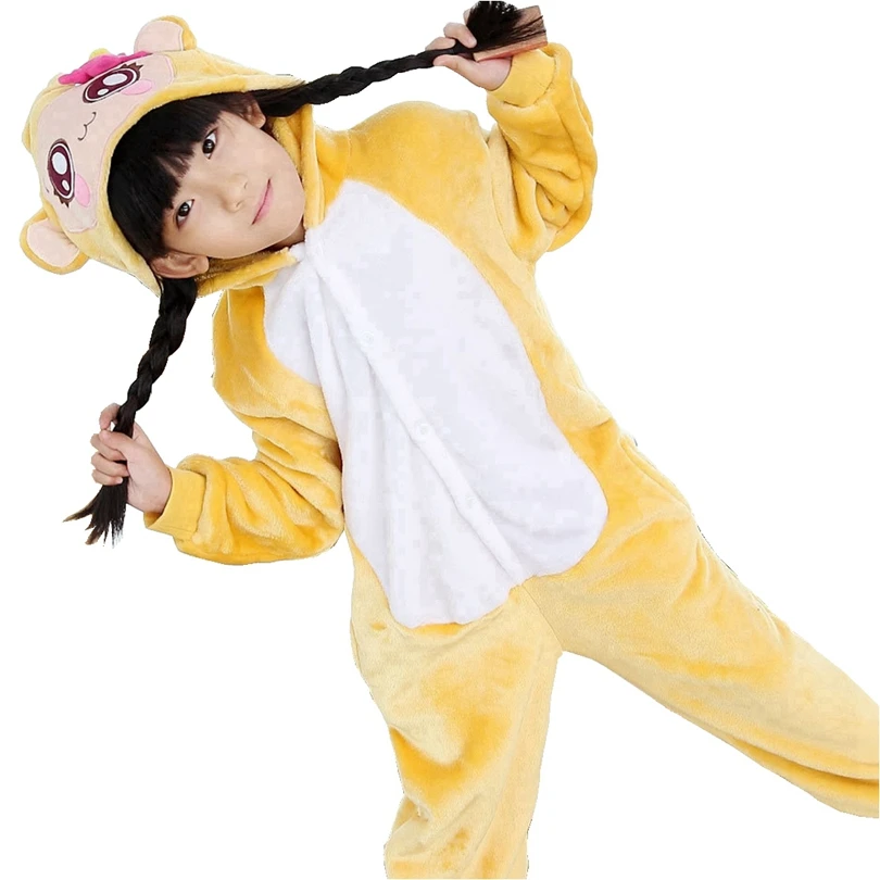 Kigurumis Animal Maimuta Copii Anime Cosplay Costum Costum Amuzant Scoala De Partid Student Juca Jocuri Onesies Performanță De Lux 1