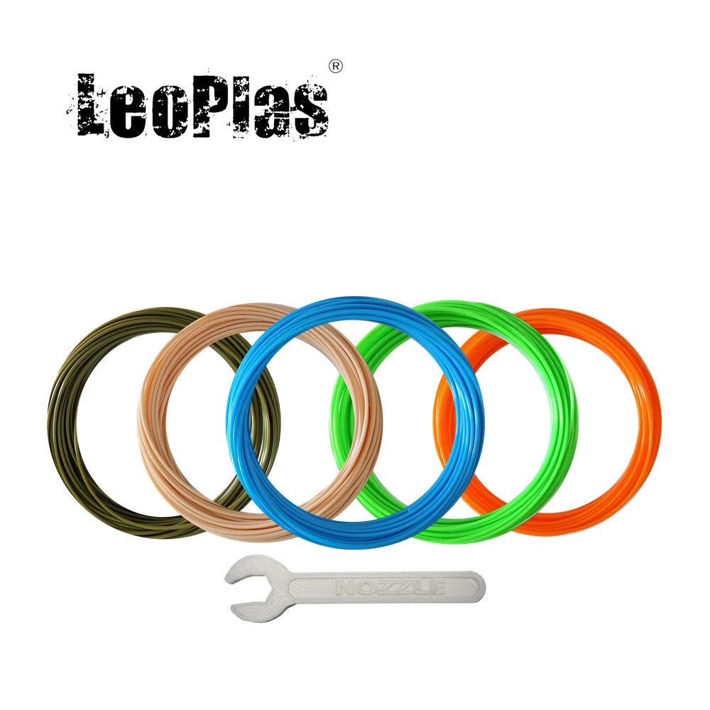 LeoPlas 1,75 mm 10 și 20 de Metri de PC cu Filament de Probă Pentru FDM Imprimantă 3D Pen Consumabile Consumabile de Imprimare Material Plastic 1