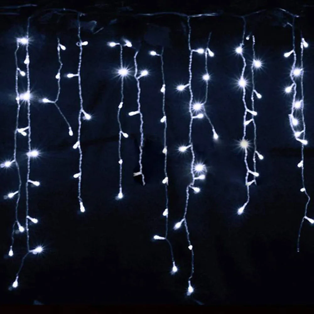 Luminile de crăciun de Decorare în aer liber 5m Ofili de 0,4-0,6 m Led-uri Cortina Sloi de gheață Șir de Lumini de Gradina Xmas Party Lumini Decorative 1