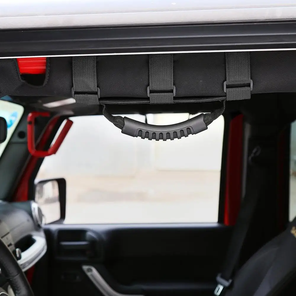 Masina Roll Bar Apuca Mâner cu Suport pentru ochelari de Soare Sac de Depozitare Cotiera Pungă Pungă de Accesorii pentru Jeep Wrangler CJ TJ JK JL 1