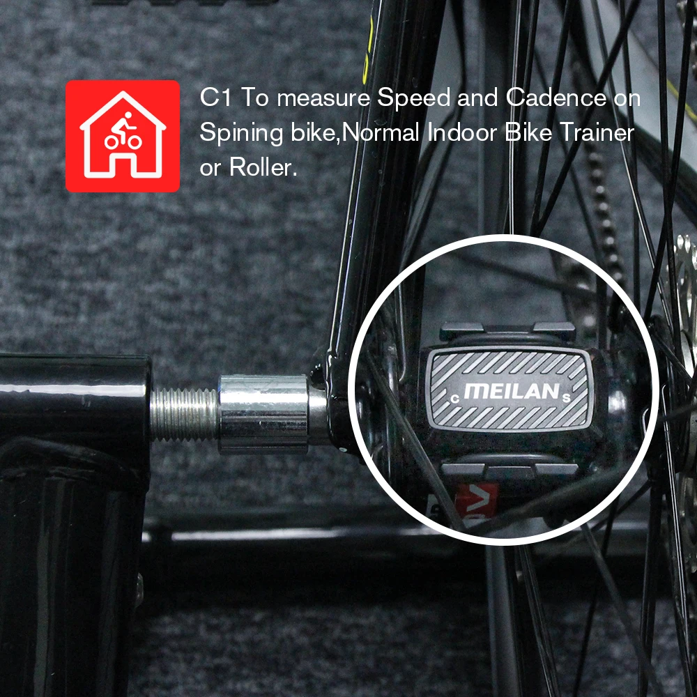 Meilan C1 Biciclete senser Biciclete Cadență Vitezometru senzor de Ciclism Bluetooth4.0/ ANT+ interior Filare cadență de formare C3 1