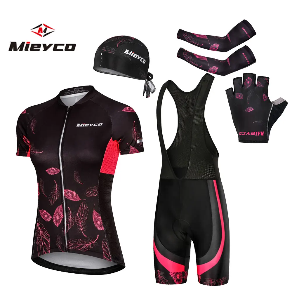 Mieyco Femei Rapid-Uscat Ciclism Jersey Set de Vară Anti-UV Mountain Bike Ciclism Îmbrăcăminte Costum Respirabil Biciclete Haine de Ciclism 1