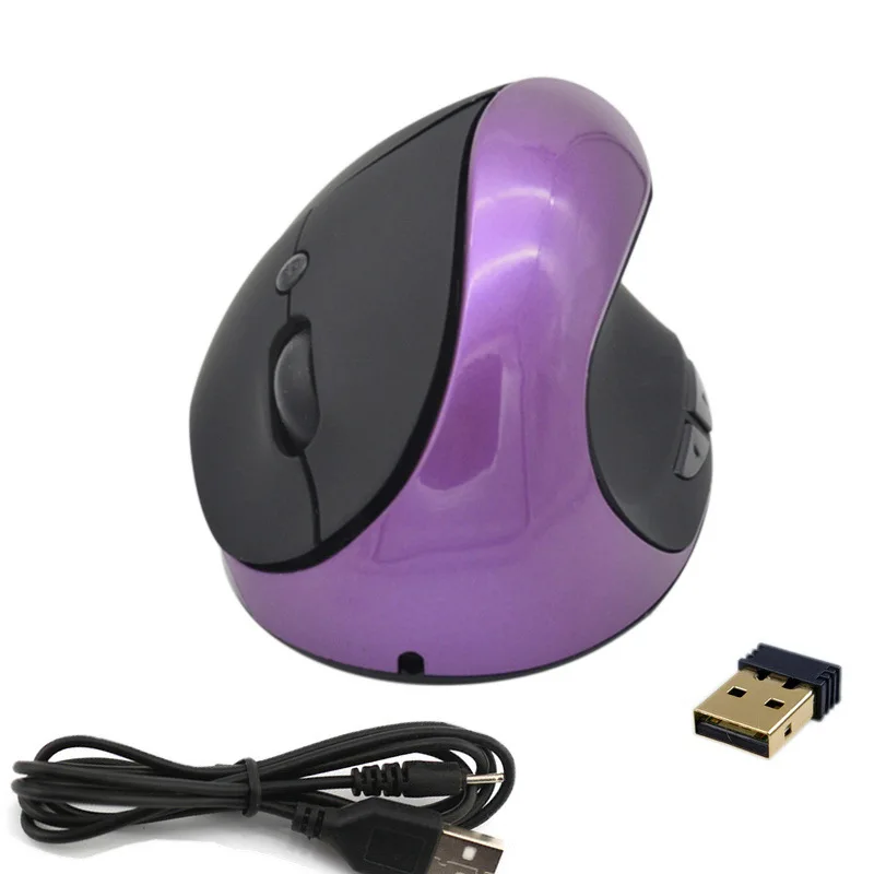 Mouse-ul fără fir Încărcare Verticală Mouse-ul 1600DPI Ergonomic Mouse Optic Vertical de Sănătate Mouse-ul a Proteja Încheietura mâinii Mouse-ul pentru Laptop Pc 1
