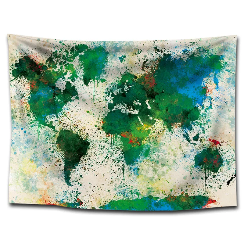 New150*200cm hartă a Lumii de imprimare tapiserie, pătură perete pătură, haine, păr, prosop, acasă agățat pictura, decorare de masă 1