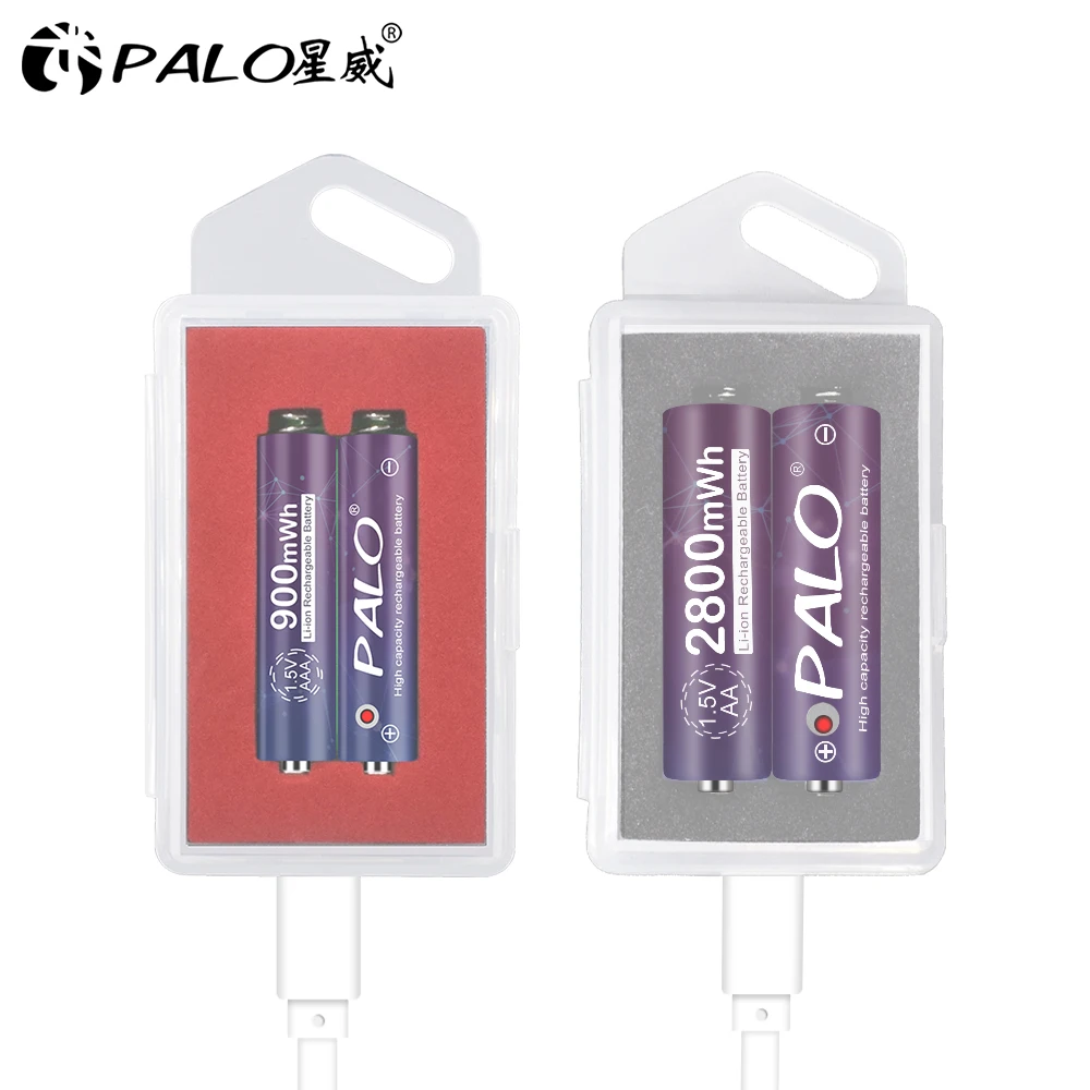 PALO 1.5 V AA baterie reîncărcabilă li-ion baterie AA+1.5 V AAA reîncărcabile AAA baterie litiu baterii cu 1.5 V baterie li-ion încărcător 1