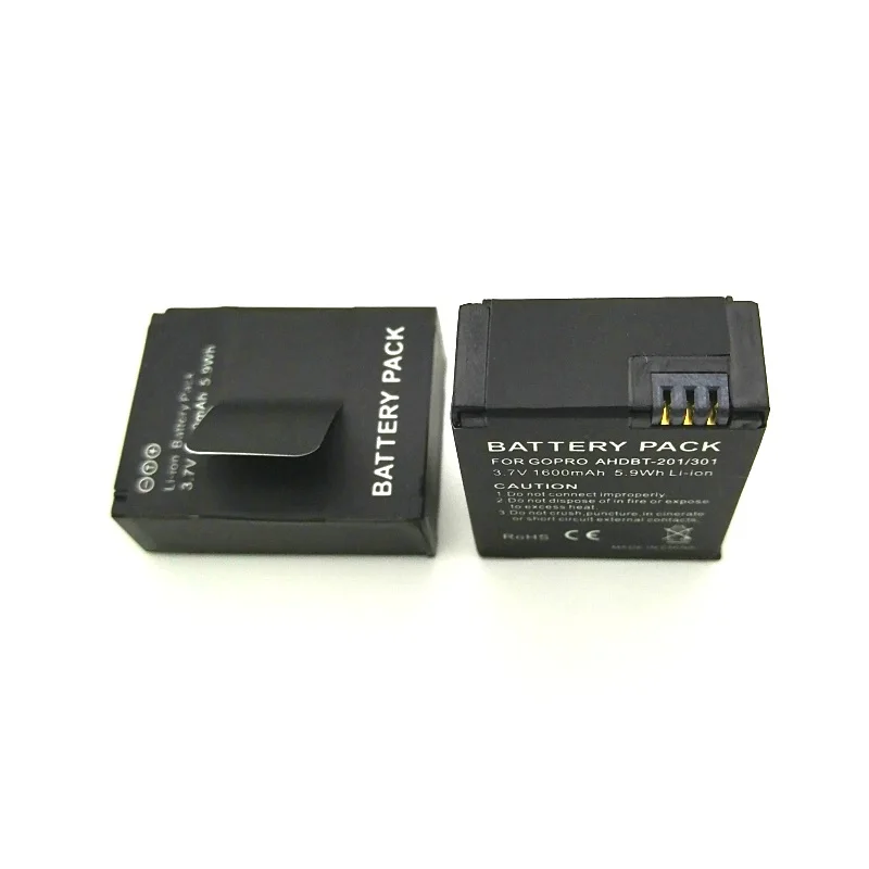 Pentru Gopro Hero 3 Baterie 3.7 V AHDBT-301 Hero3 Baterie Dual USB Încărcător de Baterie caz Pentru GOPRO 3+ 302 Acțiune aparat de fotografiat accesorii 1