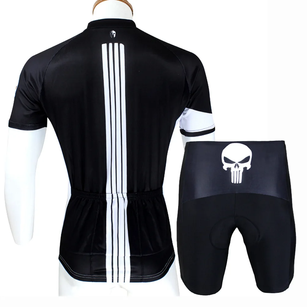 Personalitate de Dinți Fantoma Punisher Ciclism Jersey cu Mânecă Scurtă Poliester Respirabil Sport Barbati Jersey Primavara-Vara Tricou de Biciclete 1