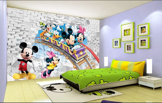 Personalizat papel DE parede infantil, roller coaster desene animate picturi murale pentru camera copiilor, băieți și fete, dormitor, tapet de perete 1