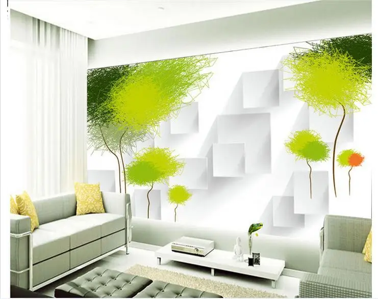 Personalizate 3D wallpaper 3d picturi murale 3 d abstracte copac contemporane și contractate stabilirea picturi murale tapet 1