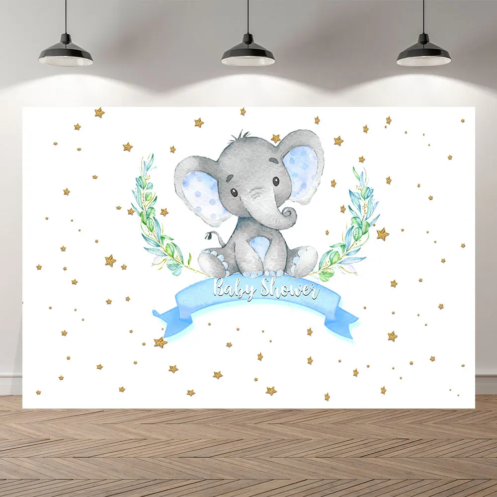 SeekPro Vinil Elefant Băiatul De Aur Copilul Nou-Născut Duș Banner Fundaluri Foto Personaliza Fundaluri De Fotografie Ziua De Nastere Copii 1