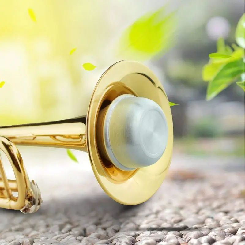 Trompeta Șoaptă Mut, Aliaj De Aluminiu Ușor De Practică Amortizor Instrument Muzical Parte Accesoriu 1