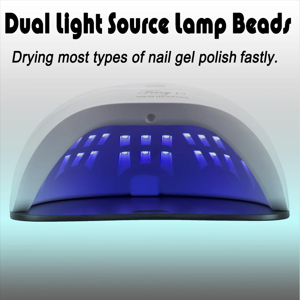 UV Lampa LED Pentru Unghii 90W 45 Led-uri Uscător de Unghii Pentru Gel de unghii Lampa Pentru Unghii Uscare cu Senzor de Mișcare Display LCD Instrumente de Manichiură 1